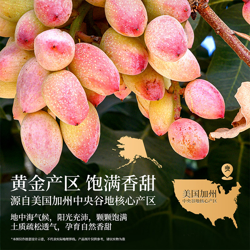 良品铺子罐装美国开心果500g原味无添加每日坚果干果无漂白原色