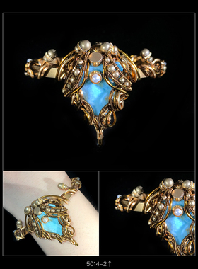 喜马拉雅手链海蓝宝原石