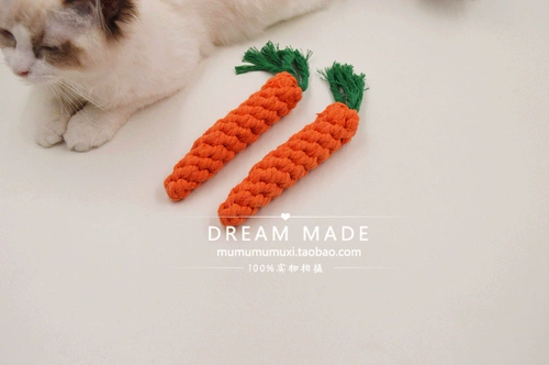 Плетеная морковная игрушка, домашний питомец, кот
