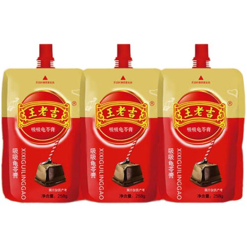 不包邮出口外贸内销258G×36王老吉龟苓膏吸吸果冻布丁方便老字号 - 图3