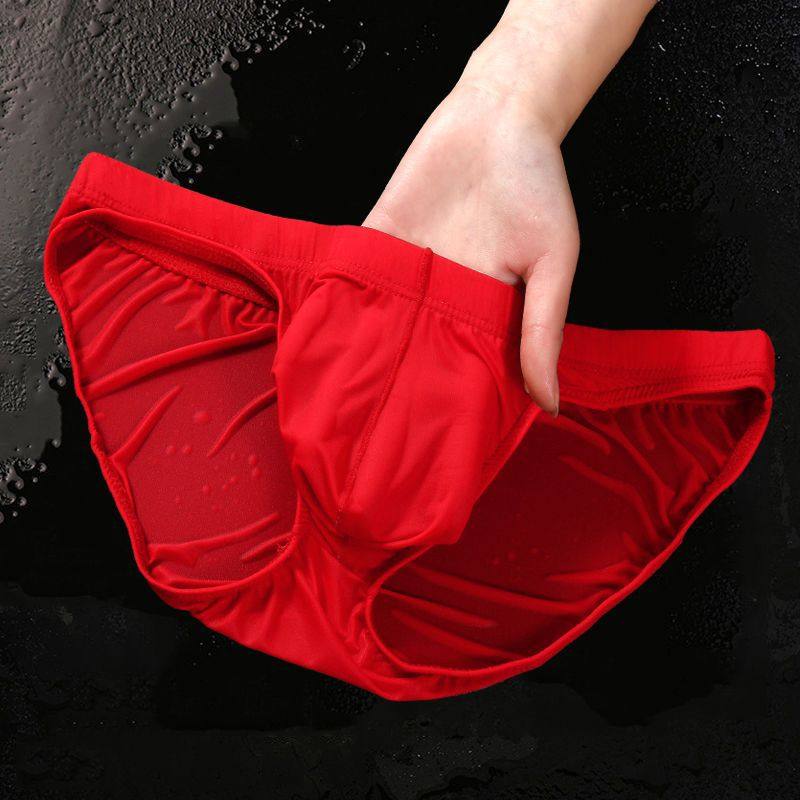 新款男式性感轻薄三角内裤薄款冰丝透明内裤男士加大号弹力短裤头,淘宝优惠券,粉丝福利购,淘宝优惠卷