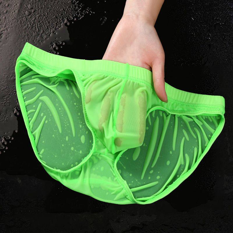 新款男式性感轻薄三角内裤薄款冰丝透明内裤男士加大号弹力短裤头,淘宝优惠券,粉丝福利购,淘宝优惠卷