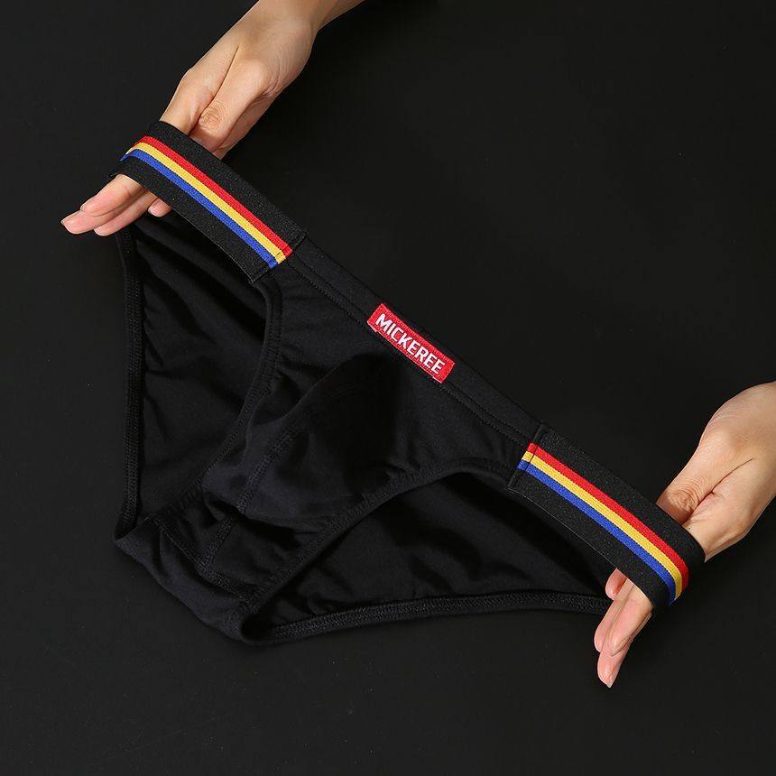 2025新款运动男士三角裤低腰性感迷人纯棉透气U凸设计运动风猛男,淘宝优惠券,粉丝福利购,淘宝优惠卷