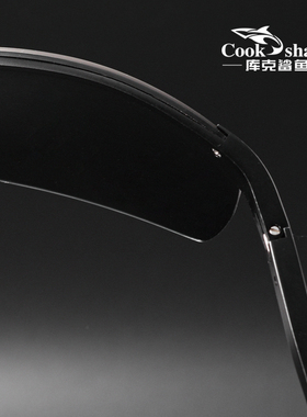 库克鲨鱼新款偏光墨镜男士开车驾驶司机变色眼镜钓鱼太阳镜高级感