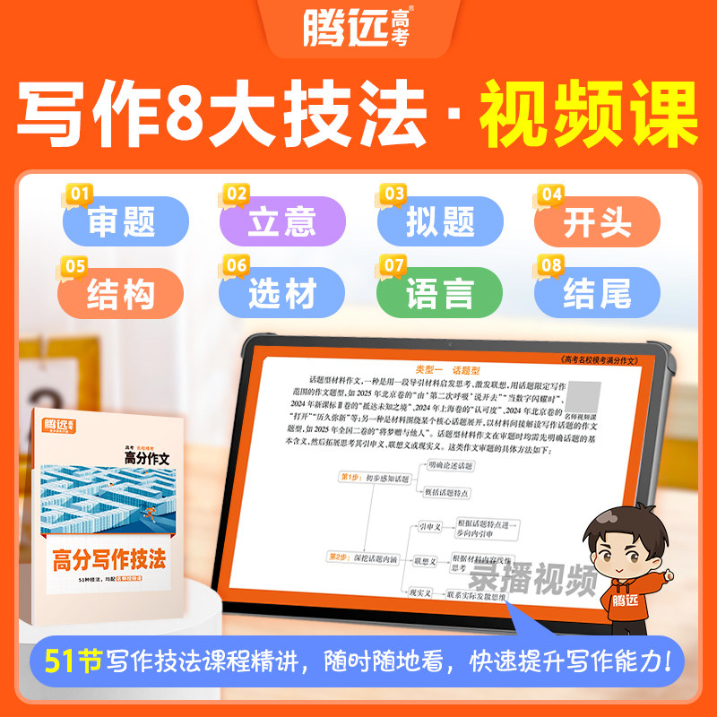 万唯高中满分作文】2026腾远高考满分作文名校模考高分作文语文英语2025年高考作文作文素材积累万能模板写作技巧高中作文素材大全