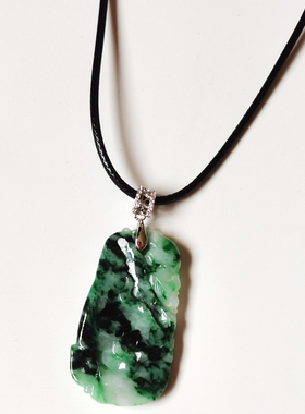 玩的就是心跳～大件老冰糯种起胶浓艳阳绿翡翠富贵年年有鱼配证书