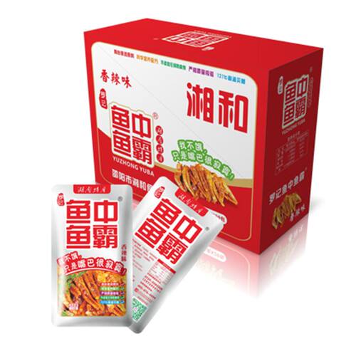 罗记鱼中鱼霸湖南特产零食小根毛毛鱼仔干货休闲吃香辣山椒味30包 - 图3