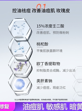 15%壬二酸控油控痘亮肤色淡红印