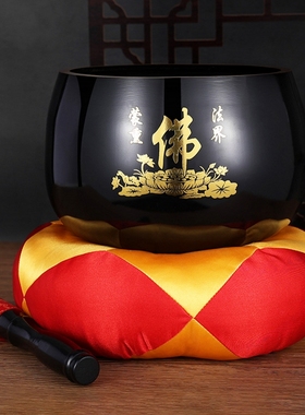 莲花铜磬回音悠长声音洪亮浑厚