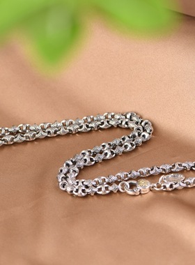 纯银链子复古工艺小众设计男项链