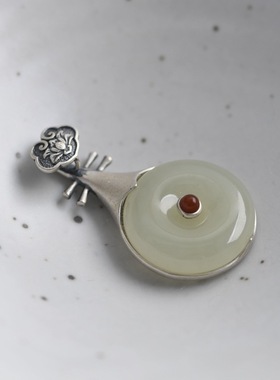 复古S925纯银复古平安扣吊坠女款