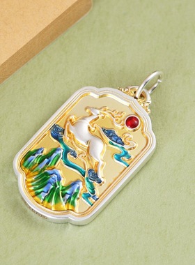 小众设计个性小鹿女士时尚银吊坠