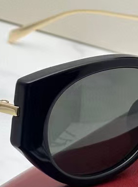 超特！复古猫眼框太阳眼镜珍珠墨镜