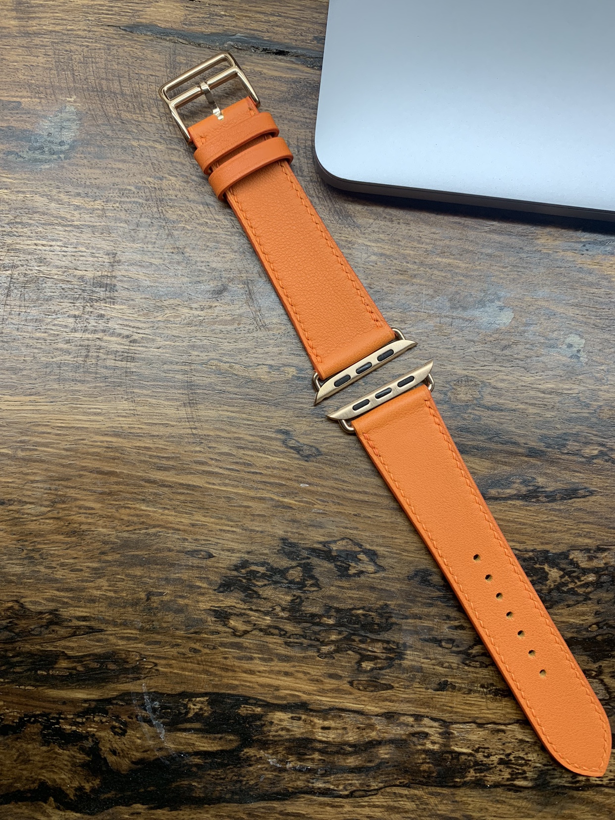 H马家适用applewatch真皮苹果手表表带iwatch Ultra/987654se-图2