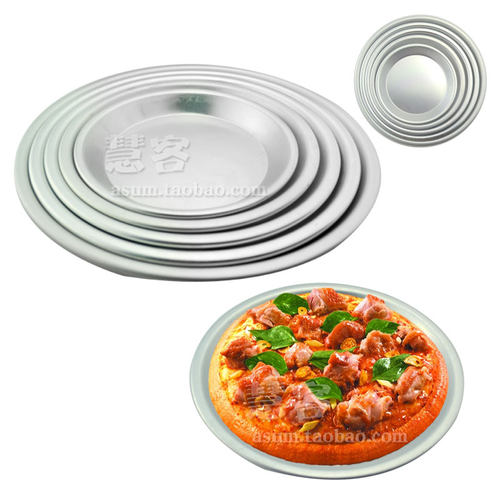 6寸 7寸 8寸 9寸 10寸披萨盘白色pizza比萨烤盘烘焙模具 不怕刮花 - 图0