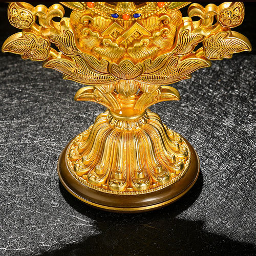 佛前摆件供佛套装  密宗百宝座八吉祥七政宝八瑞物五妙欲佛前八供 - 图1