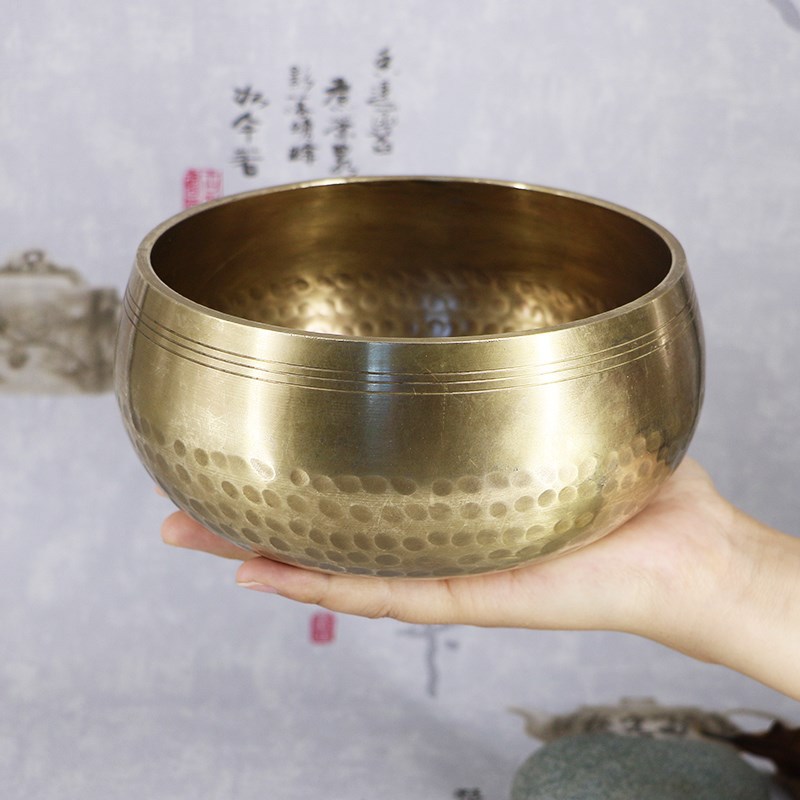佛音钵尼泊尔钵音碗瑜伽冥想满月颂钵梵音钵静心钵铜磬法器铜钵_虎窝淘