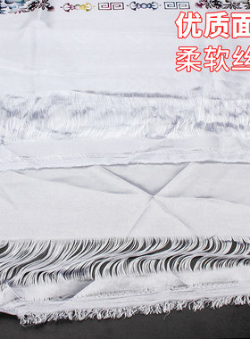 彩色烫金西藏八吉祥 哈达藏族饰品 哈达批量蒙古哈达围巾挂车白色