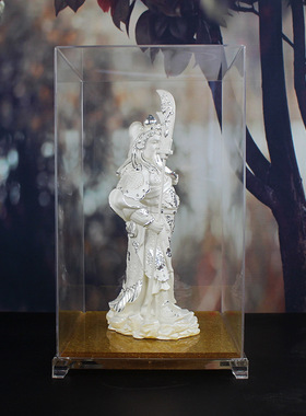 纯银周年庆典保险公司武财神摆件