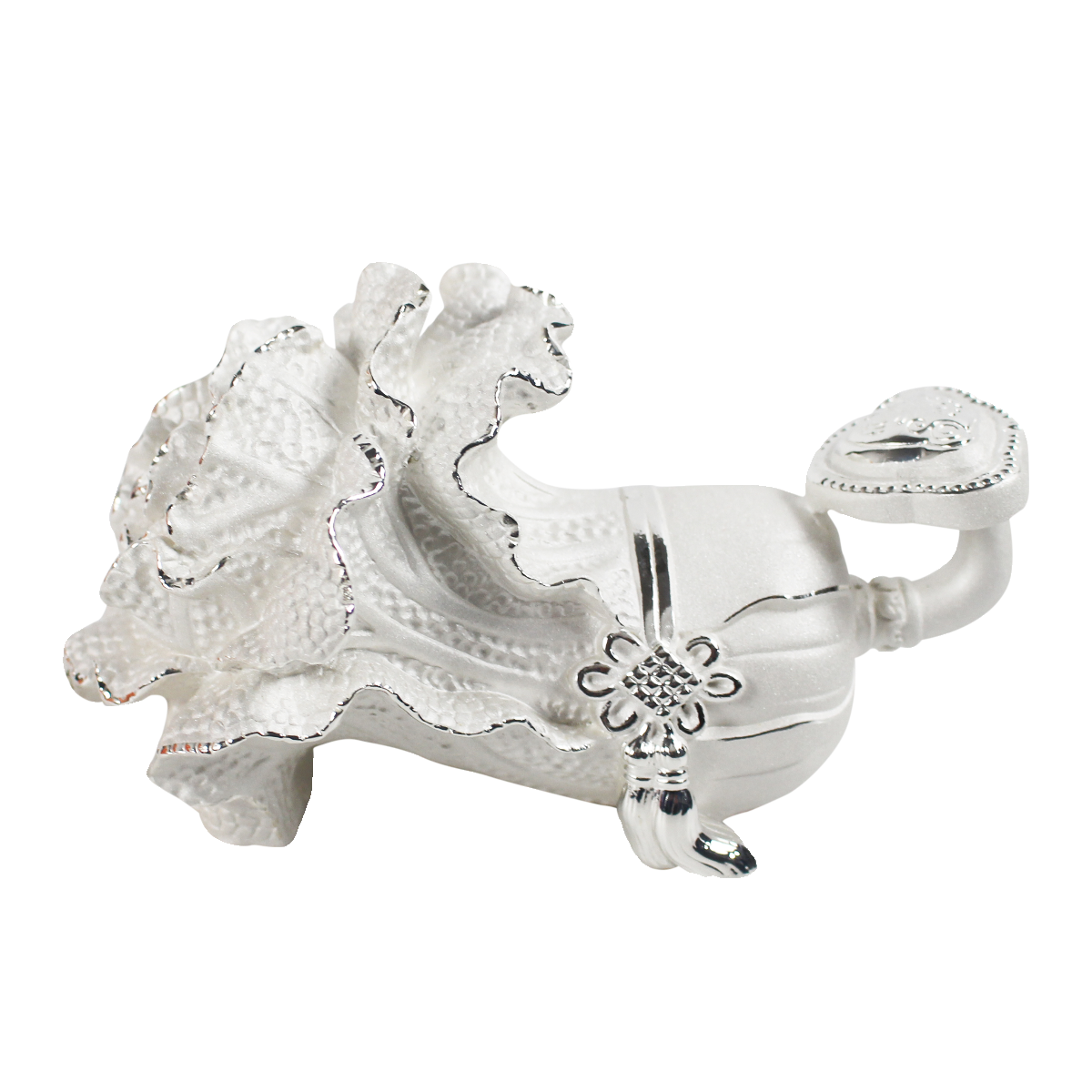 纯银白菜摆件 家居装饰品开业送礼商务礼品 足银聚纳百财工艺品,淘宝优惠券,粉丝福利购,淘宝优惠卷