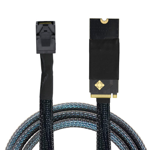 M.2(M-Key) SFF-8643转SAS SFF-8643 HD即插即用服务器高速转换线 - 图1