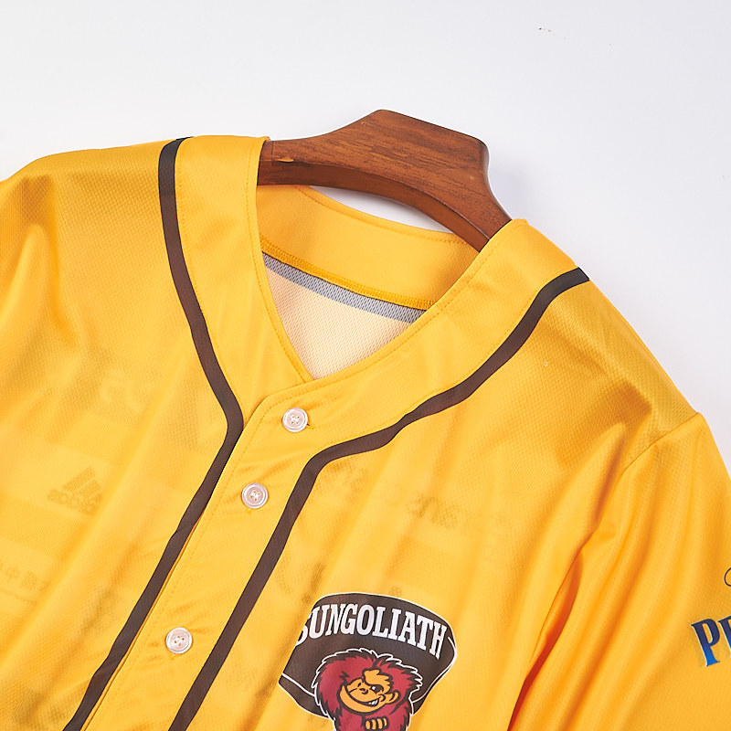 411日单休闲运动短袖T恤男女H75431宽松印花单排扣开衫速干棒球服