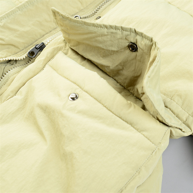 女士精品立领连帽中长款羽绒服L85608宽松收高腰保暖白鸭绒长外套,淘宝优惠券,粉丝福利购,淘宝优惠卷