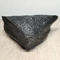 Xinjiang Hami Gobi Wall Grain Black Clay Stone Pendulum piece natural original stone xj4834a4 (no bargain price)