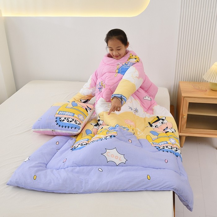 带袖子的懒人被冬天防踢袖被多功能加厚保暖穿在身上的被子三和一,淘宝优惠券,粉丝福利购,淘宝优惠卷