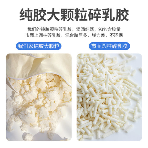 泰国天然乳胶颗粒填充物料特拉雷大小碎块抱枕芯枕头靠垫定制DIY - 图1
