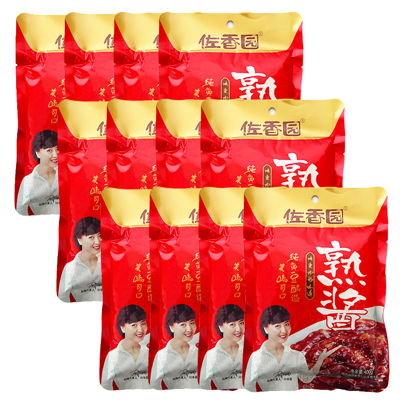 佐香园熟酱400g8袋组合包装东北辽宁黄豆酱大豆调味豆瓣酱包邮-图1