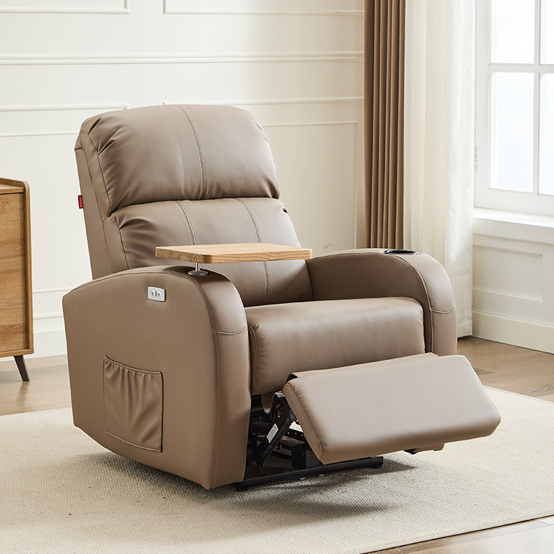 头等太空舱沙发椅单人电动皮布配桌板ipad平板支架电脑网咖小户型,淘宝优惠券,粉丝福利购,淘宝优惠卷