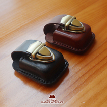 Handmade cow leather waist hanging lighter cover leather cover suitable for ZIPPO Zorro lighters genuine leather