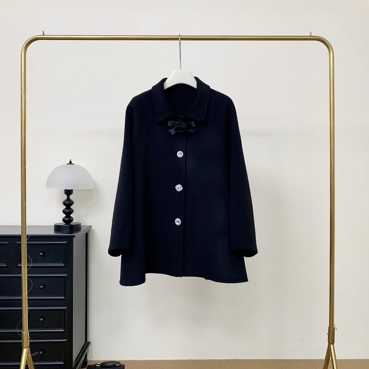 静茹设计羊毛外套(配可拆卸大茶花领针)（含100绵羊毛）399100257,淘宝优惠券,粉丝福利购,淘宝优惠卷