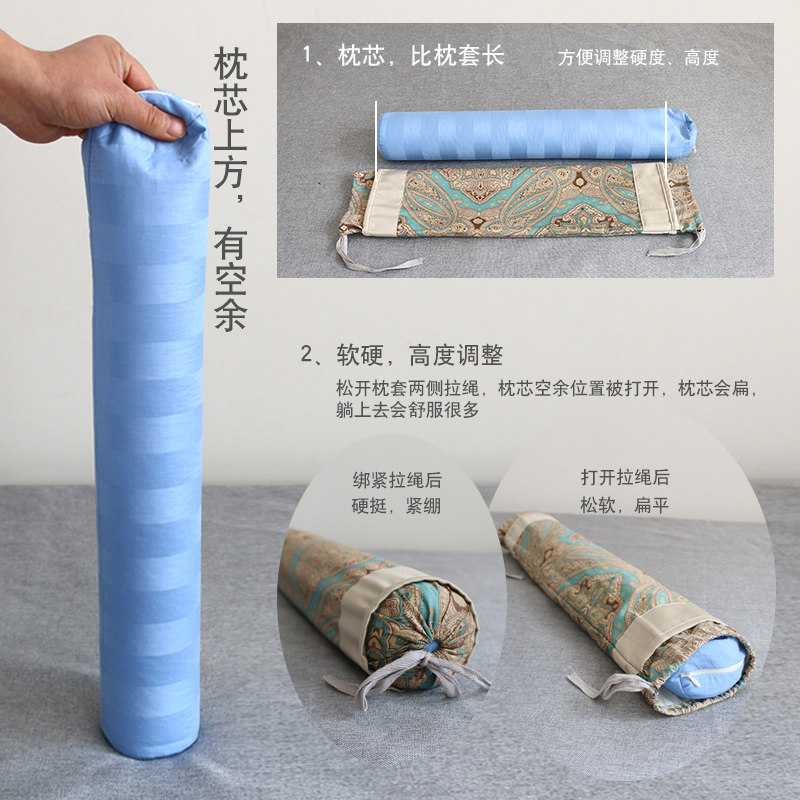 决明子颈椎枕头专用护颈牵引肩颈部支撑睡觉圆柱形单人糖果枕硬枕,淘宝优惠券,粉丝福利购,淘宝优惠卷
