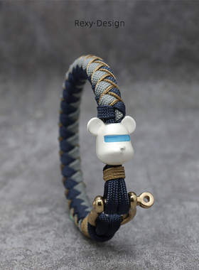 rexy赛博熊手绳朋克积木男女士