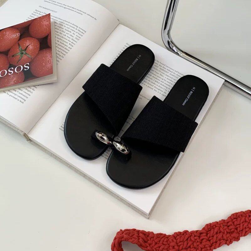 BULVJI海边度假沙滩休闲拖鞋女2025夏季编织套趾复古软底外穿凉拖,淘宝优惠券,粉丝福利购,淘宝优惠卷