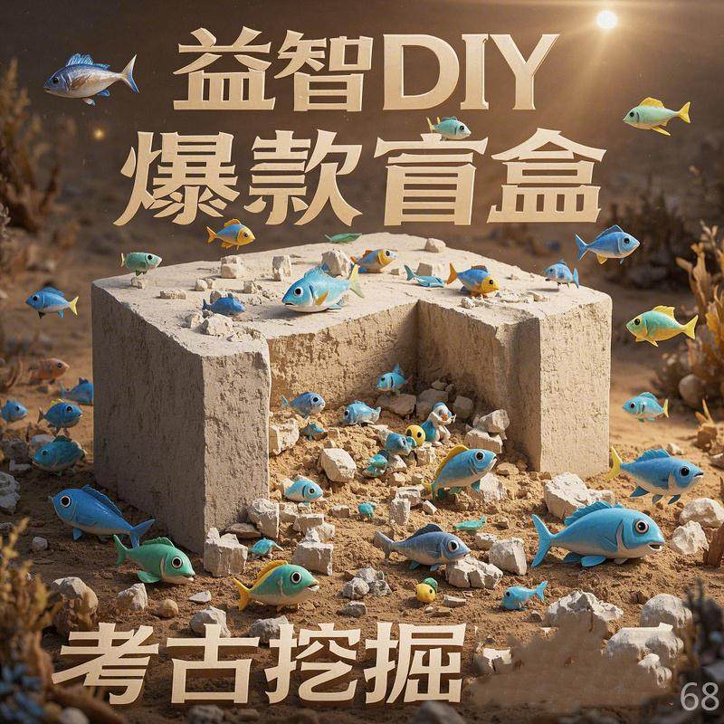 玩具挖掘考古儿童女孩男孩手工DIY恐龙宝石奥特曼盲盒神奇,淘宝优惠券,粉丝福利购,淘宝优惠卷