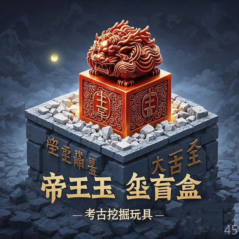 手工挖掘玩具DIY考古儿童聪明秦始皇玉玺印章盲盒帝国宝印传国,淘宝优惠券,粉丝福利购,淘宝优惠卷