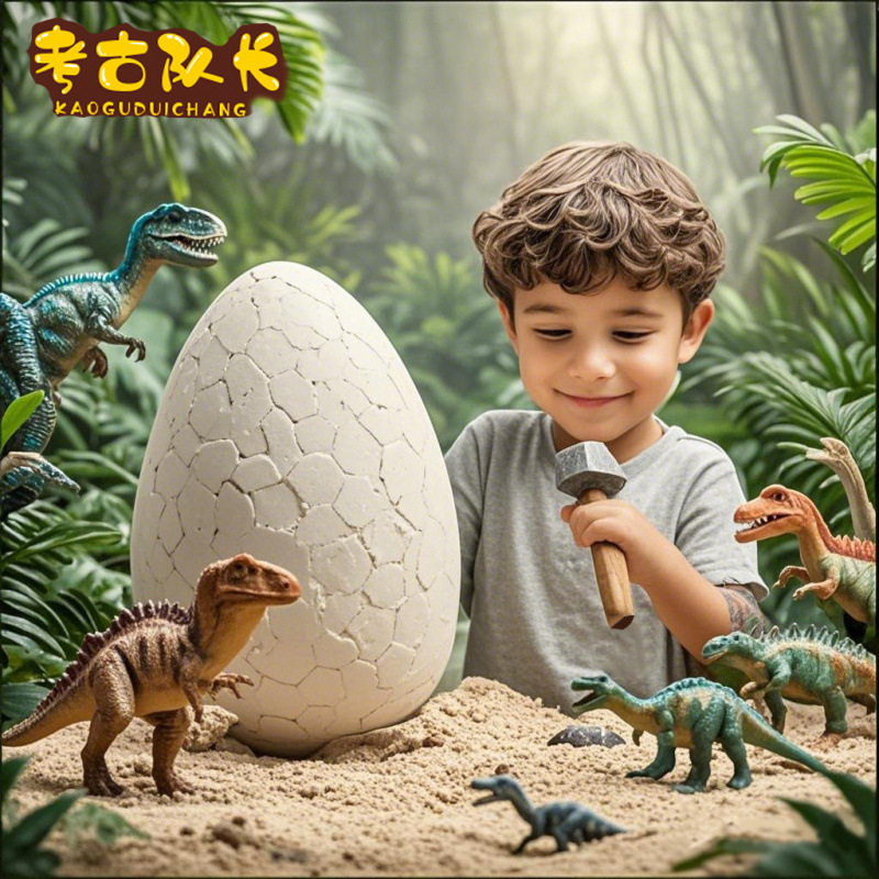 考古挖掘玩具超大恐龙蛋男孩动手工DIY化石寻宝游戏,淘宝优惠券,粉丝福利购,淘宝优惠卷
