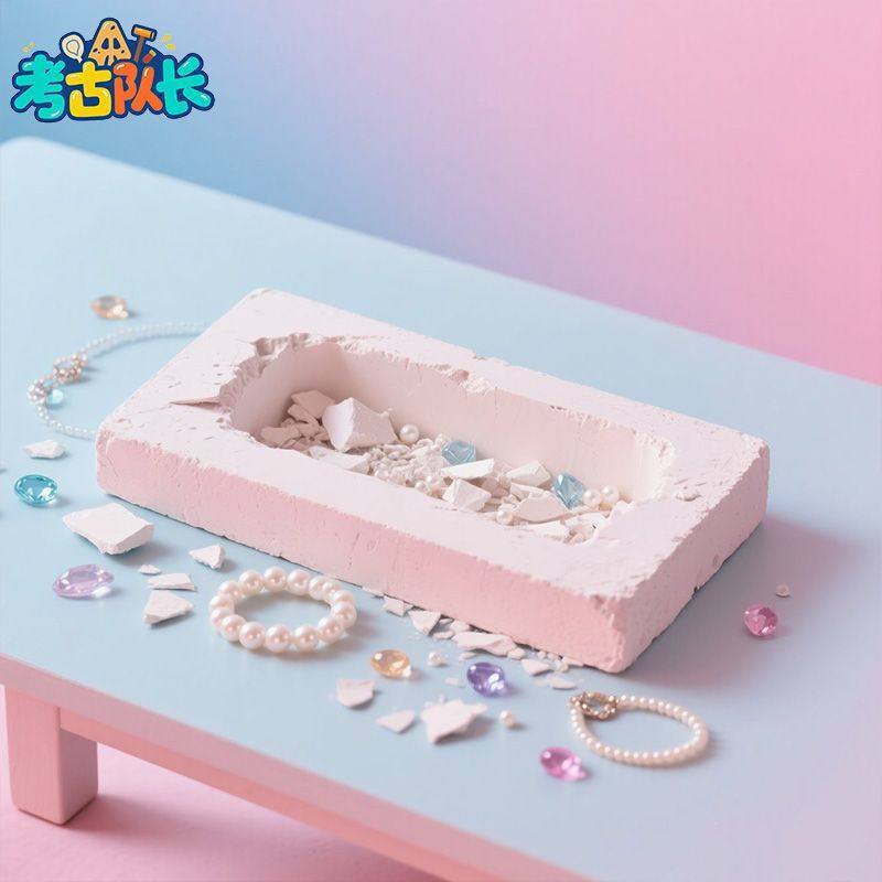 考古挖宝玩具魔法水晶手链宝藏儿童动手工DIY女孩过家家岁C,淘宝优惠券,粉丝福利购,淘宝优惠卷