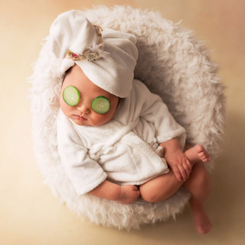 百天照婴儿衣服装出租赁宝宝小沙发百日满月新生儿童摄影拍照道具 - 图2