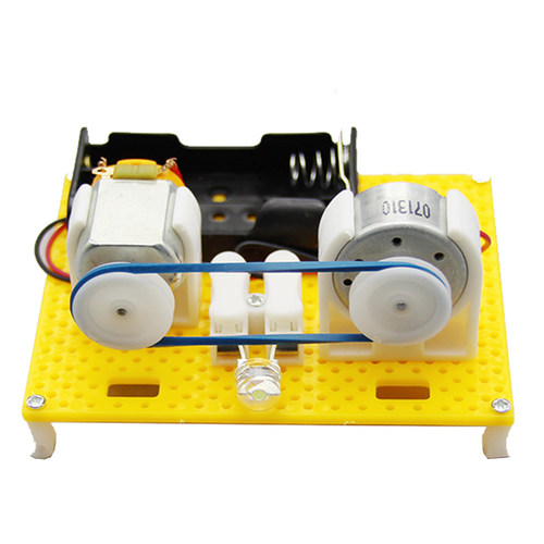 乐智电动发电机模型DIY手工发明儿童科学实验物理教具科技小制作-图3