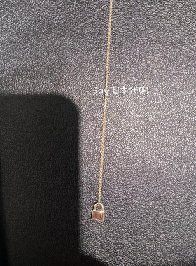 Sayi日本直邮cocoshnik定情锁锁头项链10k黄金锁骨长40cm小金珠