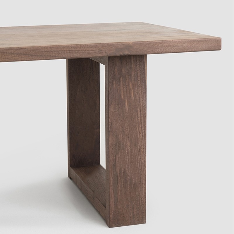 现代实木大板桌胡桃木黑胡桃色办公桌原木餐桌工作台会议桌茶桌台,淘宝优惠券,粉丝福利购,淘宝优惠卷