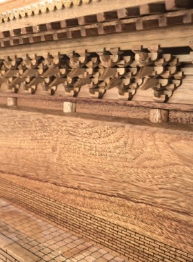 中式古建筑元代建筑永乐宫三清殿模型摆件工艺品礼品