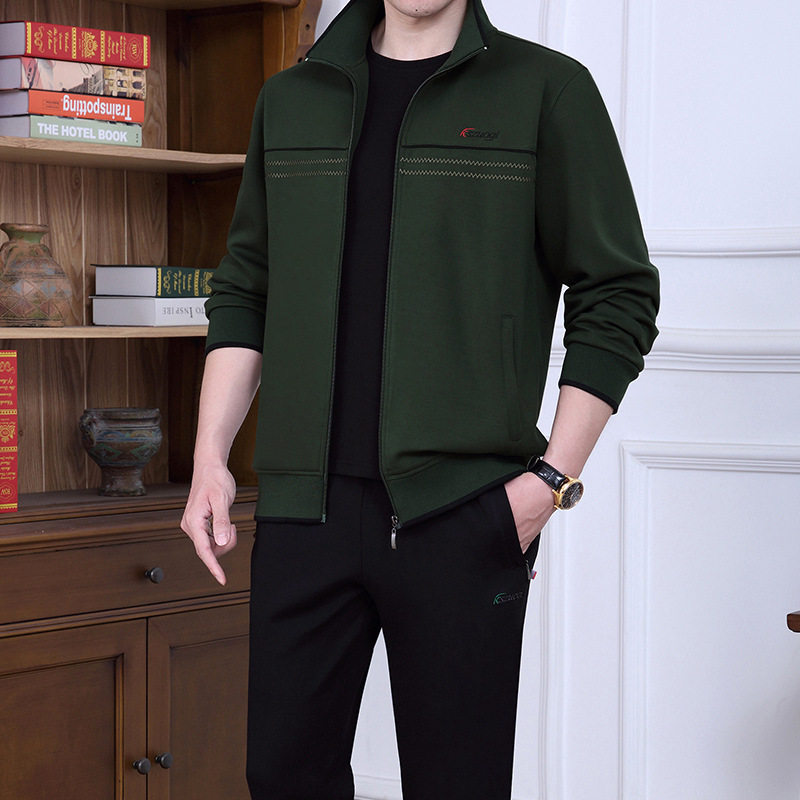 爸爸秋装运动套装男士春秋季2022新款中老年卫衣三件套休闲运动服,淘宝优惠券,粉丝福利购,淘宝优惠卷