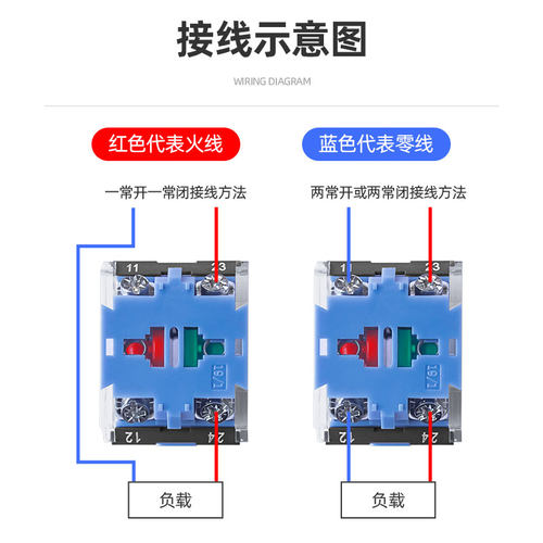 一佳按钮开关自复位LA38-11BN一开一闭电源自锁启动点控按钮22mm - 图1