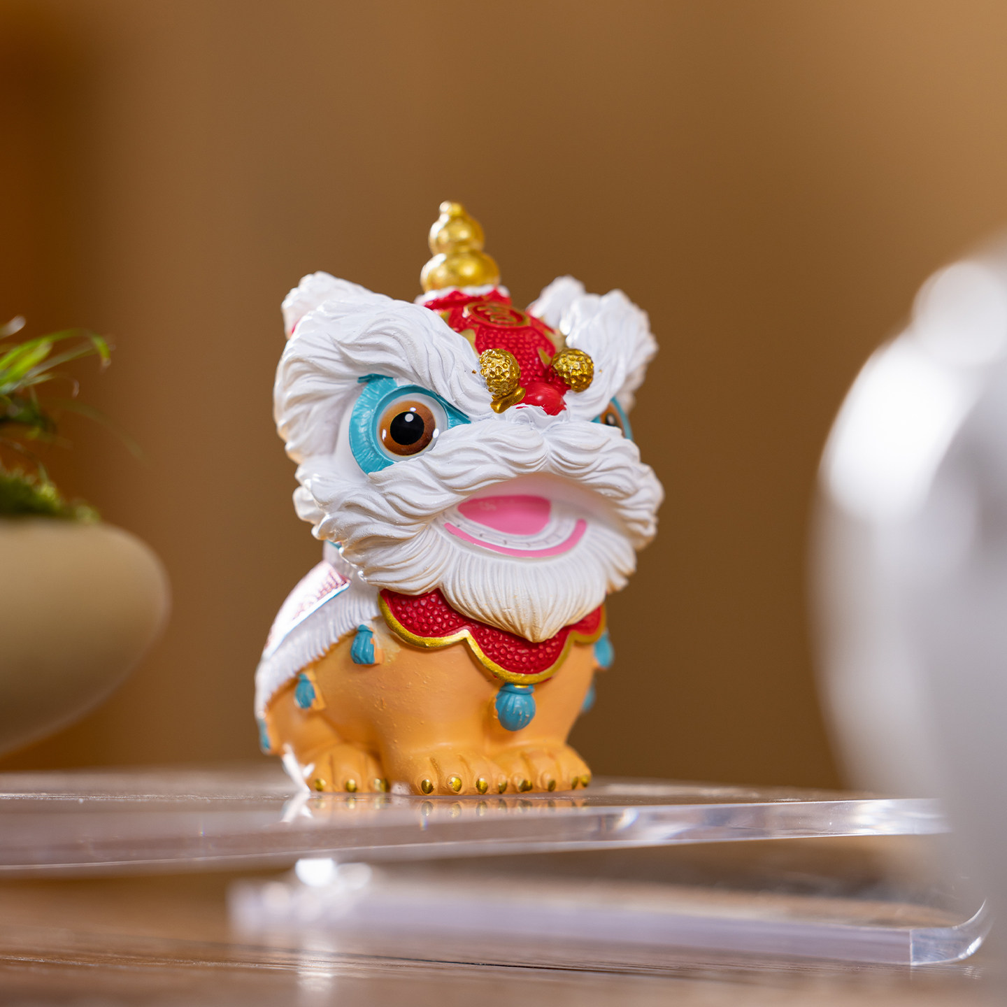 国潮风醒狮摆件礼盒招财进宝茶宠汽车桌面办公装饰节日送礼烟灰缸,淘宝优惠券,粉丝福利购,淘宝优惠卷