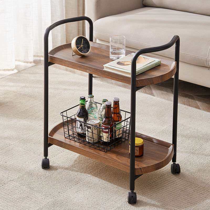 酒店餐厅送餐车可移动小推车双层实木酒水车点心车蛋糕车,淘宝优惠券,粉丝福利购,淘宝优惠卷